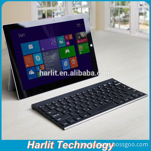 Wireless Bluetooth Keyboad Best Selling Aluminum Laptop Desktop Tablet PC Bluetooth 3.0 Keyboard X Scissors Structure Black